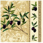 Серветка Luxy 33*33 3шар. Грецька оливка 18шт/уп