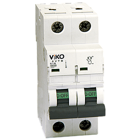 Автоматичний вимикач VIKO 2P, 16A, 4,5kA