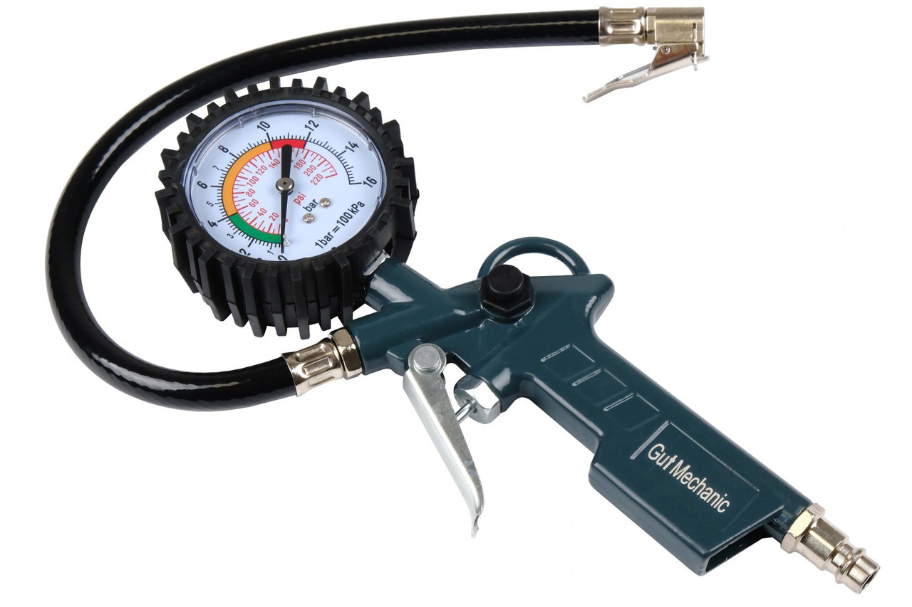 Пістолет для підкачування коліс з манометром GUT MECHANIC IGM00016, фото 1