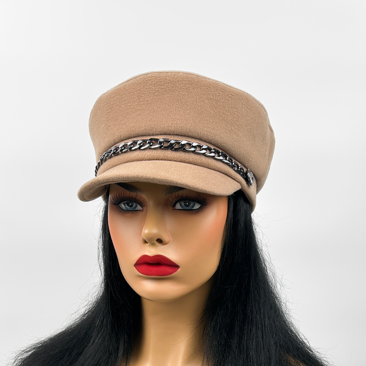 Жіноча кепка "C ланцюжком" кава з молоком