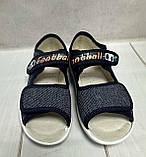 Дитячі тапочки на хлопчика текстильні Waldi Валді Адам для садка сині 28-29, фото 3