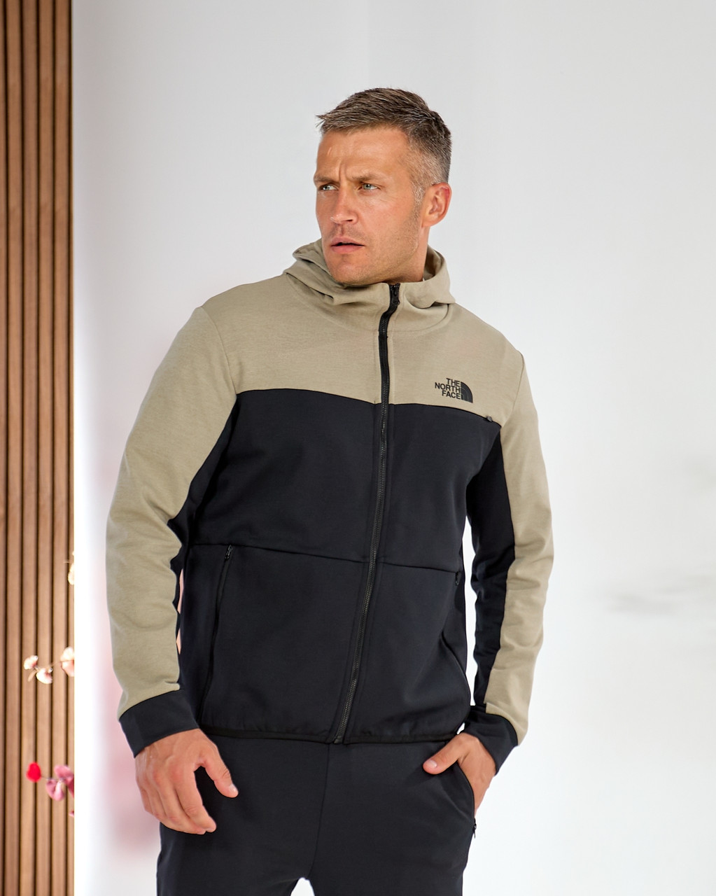 Спортивний костюм The North Face демісезонний чоловічий спорт костюм Зе Норт Фейс з капюшоном