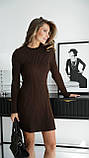 Жіноча приталена в'язана сукня, фото 5