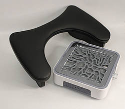 Професійна манікюрна витяжка MUSSON X3 Graphite (потік в 3 рази потужніший за CYCLONE) і підлокітник Чорний