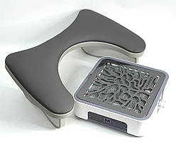 Професійна манікюрна витяжка MUSSON X3 Graphite (потік в 3 рази потужніший CYCLONE) і підлокітник Сірий