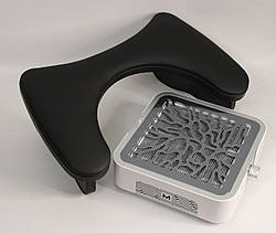 Професійна манікюрна витяжка MUSSON X3 Silver (потік в 3 рази потужніший за CYCLONE) і підлокітник Чорний