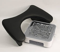 Набір для майстра манікюру: манікюрна витяжка MUSSON X2 Graphite і похилий підлокітник MrHelix Чорний