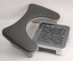 Професійна манікюрна витяжка MUSSON X2 Graphite (потік в 3 рази потужніший за CYCLONE) і підлокітник Сірий