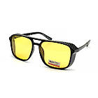 Окуляри для водіїв, жовті  Polar Eagle 8526 з бічними шторками, глянцеві, фото 2