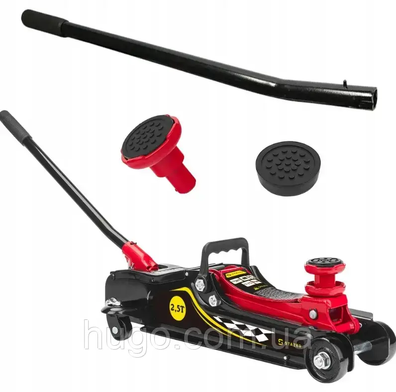 Гідравлічний підкатний домкрат 2.5т, 385мм / Домкрат для авто / Підкатний домкрат / Домкарат гідравлічний, фото 1