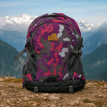 Туристичний рюкзак на 50 л, 50х35х9 см, Сірий / Рюкзак для походів / Водостійкий рюкзак