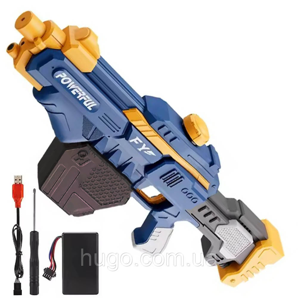 Електричний водяний пістолет 650мл G492879-2303 / Водяний бластер дитячий / Акумуляторний водяний автомат, фото 1