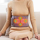 Масажний бандаж для попереку 2000 мАг, USB / Акумуляторний масажер для схуднення / Вібромасажний пояс, фото 4