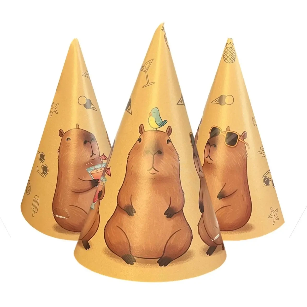 Ковпачки святкові "Капібара". Розмір: 16 см, фото 1