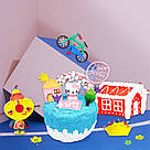 Набір 3D-ручка з трафаретами та планшетом, від мережі, 3DPEN-6, Синій / Дитяча 3д ручка / Набір для творчості, фото 9