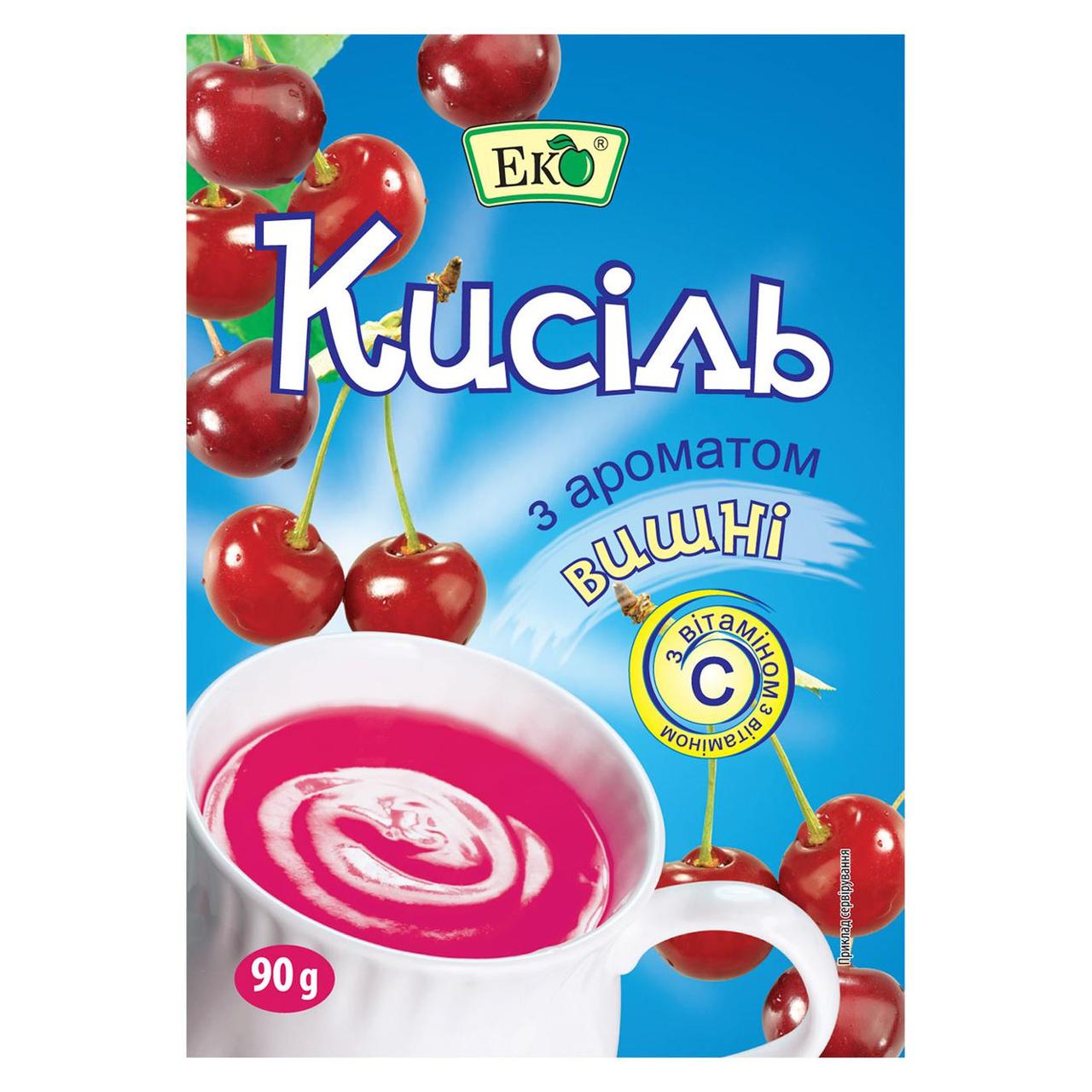 Кисіль ЕКО з ароматом Вишня 90 г, фото 1