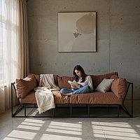 Диван ЛОФТ POYK для дома, дачи? офиса и на терассу, садовая мебель