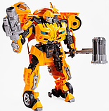 Трансформер Бамблбі: Велика Іграшка-Робот з Металевими Вставками, фото 2