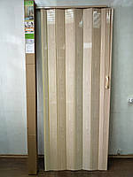 Двері гармошка глухаста No11 сосна медова, 81*203*0,6 см, доставка по Україні