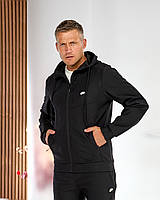 Спортивный костюм Nike демисезонный мужской спорт костюм Найк с капюшоном черный fms