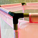 Дитячий складний манеж 126х109х65,5см, Рожевий / Інтерактивний манеж для дітей / Манеж-ігровий майданчик, фото 8