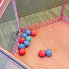 Дитячий складний манеж 126х109х65,5см, Рожевий / Інтерактивний манеж для дітей / Манеж-ігровий майданчик, фото 7