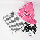 Дитячий складний манеж 126х109х65,5см, Рожевий / Інтерактивний манеж для дітей / Манеж-ігровий майданчик, фото 10