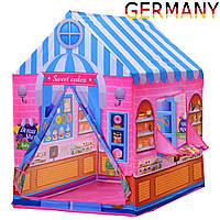 Дитячий ігровий будиночок від HOMCOM Ігровий намет Цукерковий будиночок з дверима та вікном. Для дітей 3-ох років Поліестер 93