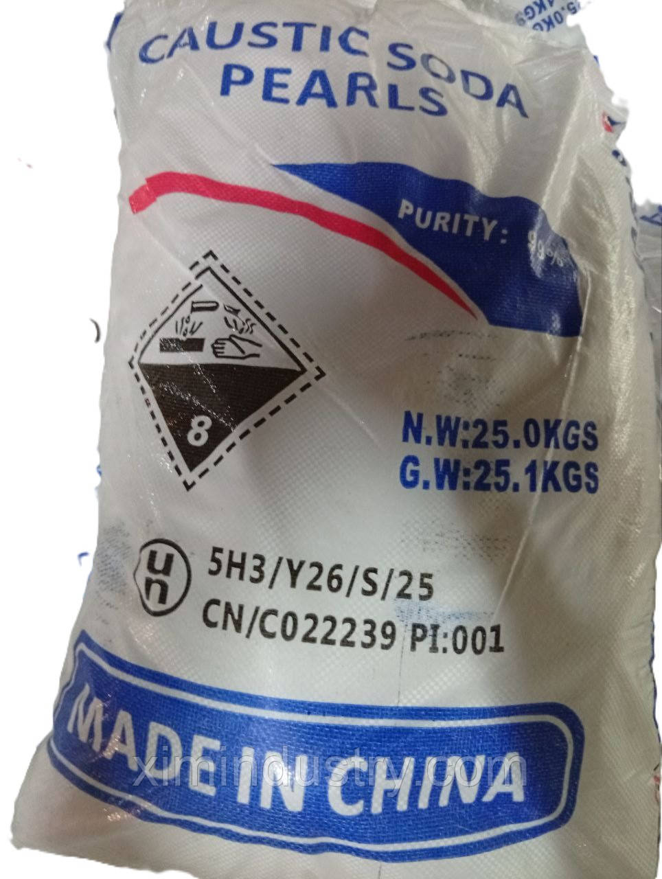 Сода каустична гранула Китай 25 кг, фото 1
