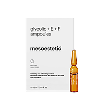 Ампули з відновлюючим ефектом Glycolic Acid 10% + Vit. E & F Mesoestetic 10*2 мл