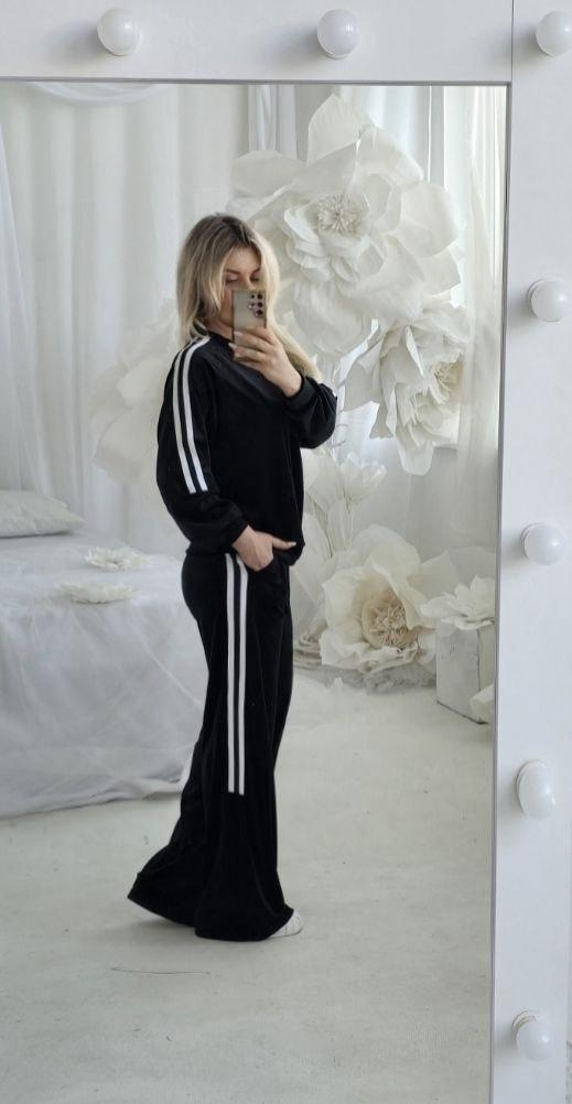 Жіночий спортивний костюм; Колір: чорний і шоколад; Розміри: 44-48, 50-54;, фото 1