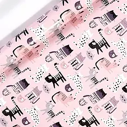 Пакувальний папір 0,7*1 м "Коти"