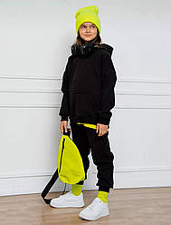 Дитячий костюм на флісі теплий однотонний «Базовий» #443