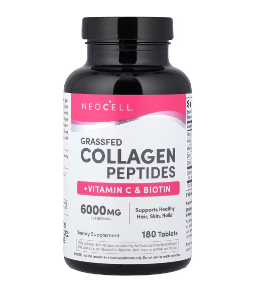 Суперколаген + вітамін C і біотин NeoCell 180 таблеток, фото 1
