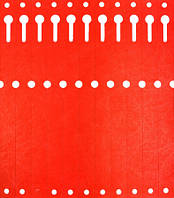 Етикетки-петельки Tyvek 12,7x160 мм,  2500 шт. - Червоні