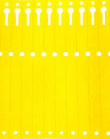 Етикетки-петельки Tyvek 12,7x160 мм,  2500 шт. - Жовті