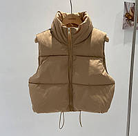 Женская жилетка на змейке плащёвка Канада + синтепон 150 боталы Мод. 4122