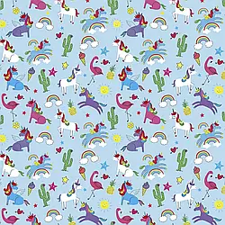 Пакувальний папір 0,7*1 м "Єдиноріжки2"