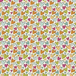 Пакувальний папір 0,7*1 м "Серця4"