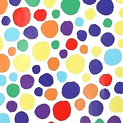 Пакувальний папір 0,7*1 м "Кольорові кола"