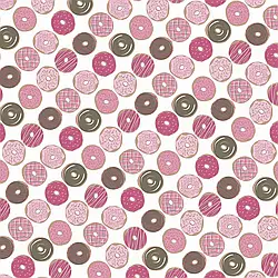 Пакувальний папір 0,7*1 м "Пончики"