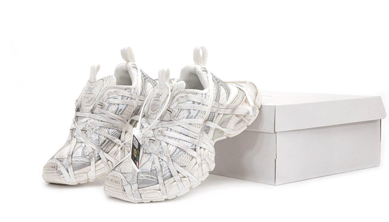 Сірі жіночі Кросівки Balenciaga 3xl Extreme Lace Sneaker, фото 1