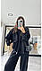 Жіночий костюм із бомбером на флісі #494, фото 2