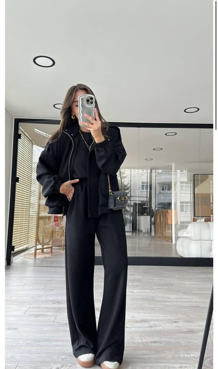 Жіночий костюм із бомбером на флісі #494, фото 1