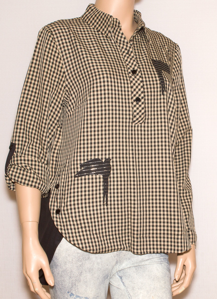 Жіноча сорочка в клітинку 44,46,48,50