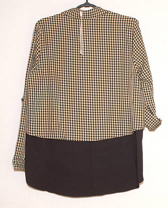 Жіноча сорочка в клітинку 44,46,48,50, фото 3