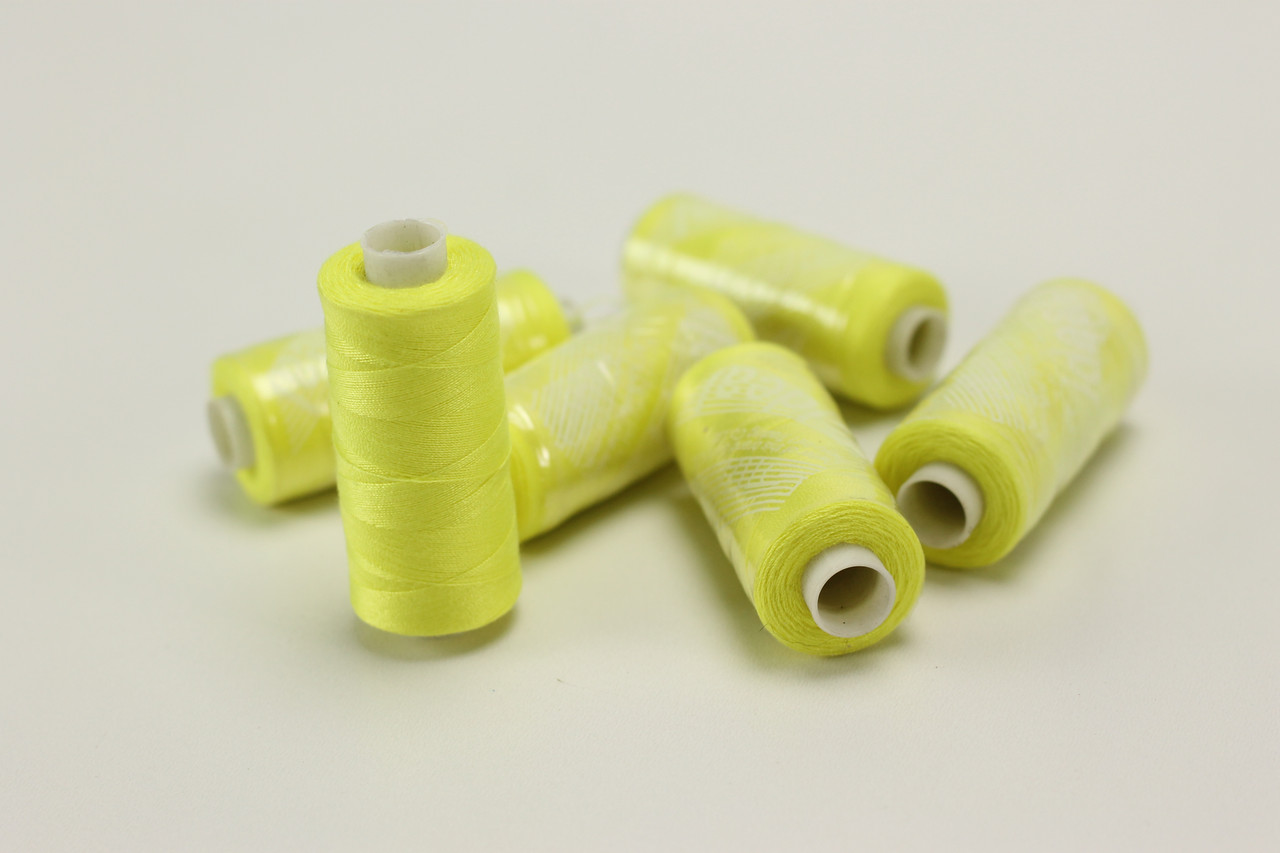 Нитки швейні 40/20, 400 ярдів, колір лайма № N-400-382, фото 1