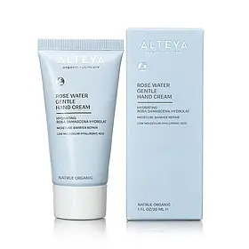 Ніжний крем для рук з органічною трояндовою водою 30 мл
