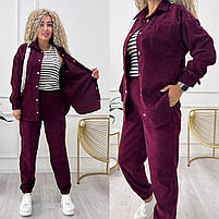 Жіночий костюм із мікровельвету, фото 9