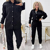 Жіночий костюм із мікровельвету, фото 8